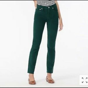 J.Crew Women’s 9” Matchstick Corduroy Green